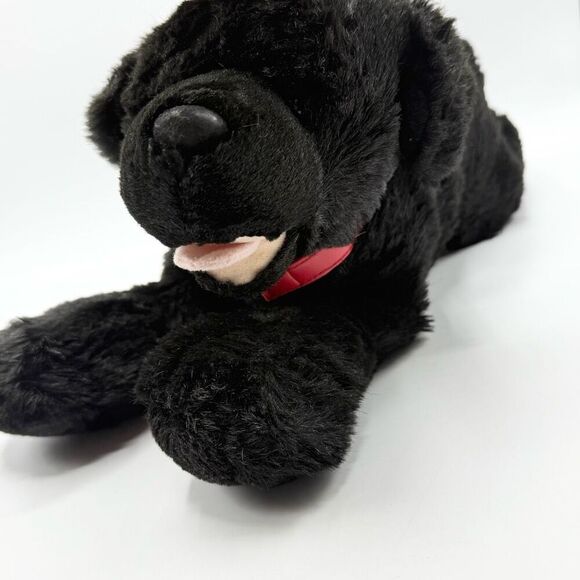 Realistic Plush Black Labrador Lab Dog Puppy Stuffed Animal 15" Build A Bear - Picture 1 of 7